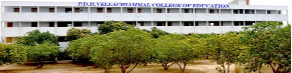 P.D.R Vellachiammal College of Education